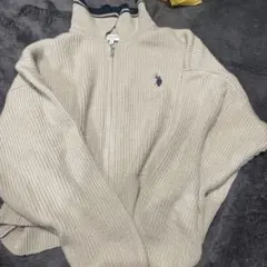 美國馬球協會 米色針織衫 F尺寸
