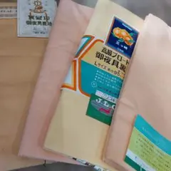 No.68　夜具裏地　まとめ売り　純綿　4点セット　新品未使用品
