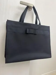 familiar ファミリア バッグ サブバッグ フォーマル お受験 黒 りぼん