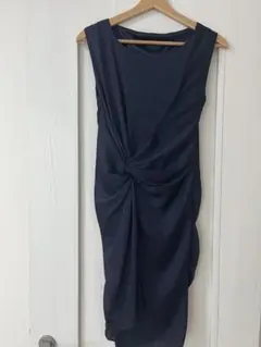アサクラ　ドレス　ネイビー