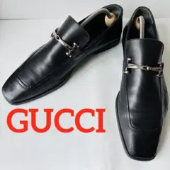 GUCCI グッチ 黒 ローファー 25cm 除菌・消臭済みのサムネイル