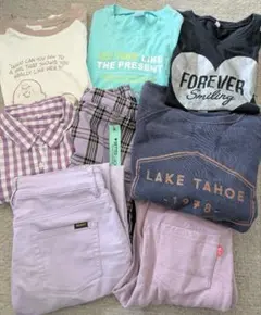 150〜160　女の子　子ども服　まとめ売り　セット　長袖　トレーナー　半袖