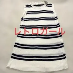RETRO GIRL ボーダー柄 タンクトップ ノースリーブのサムネイル