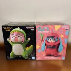ガンダム45周年×初音ミク ザクぐるみ　ぼっちざろっく 鎮座獣　フィギュア　2点