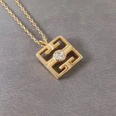 516/良品 GIVENCHY ジバンシー ネックレス ゴールド 4G スクエア