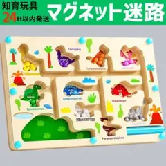 モンテッソーリ　マグネット迷路　知育玩具　磁石　木製　おもちゃ　こども　誕生日のサムネイル