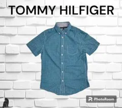5030614(U-4) TOMMY HILFIGER チェック 半袖シャツ M