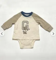 GAP ベビー ボディスーツ ボディオール　ロンパース　長袖　くま