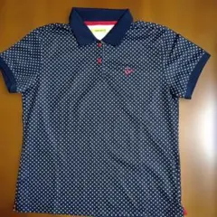 VIVA HEART 半袖 ポロシャツ ドット柄 ネイビー　　　 XL(LL)のサムネイル
