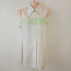 フレッドペリー FRED PERRY ノースリーブワンピース Lサイズ レトロ