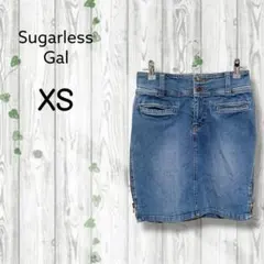 Sugarless Gal　デニムタイトスカート　ミニ　ストレッチ　ファスナー