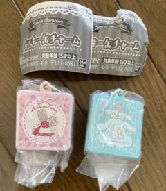 サンリオキャラクターズ　クッキー缶チャーム　マロンクリーム　シナモンロール
