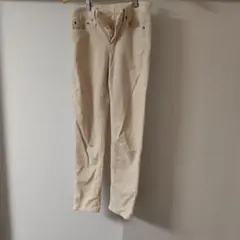ベージュ コーデュロイ パンツ サイズ23 訳あり