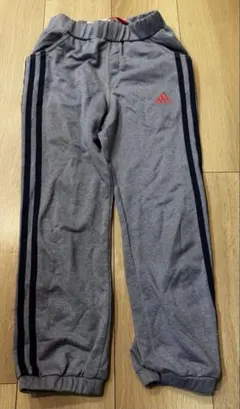 adidas ボトムス 130cm グレー ストライプ