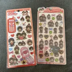 モンチッチ うるちゅる　平成はっぴーフォンシール2枚セット