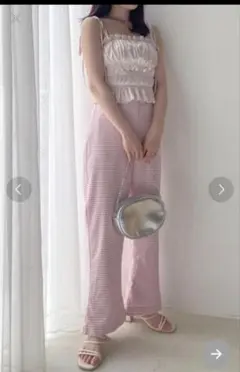 Heather♡ギンガムチェックフレアパンツ