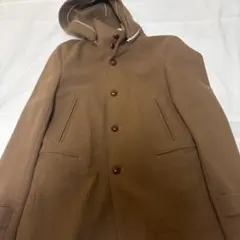SHIPS コート フード付き S ブラウン