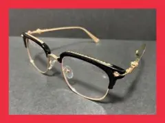 【早い者勝ち】伊達メガネ　サングラス クロス ゴールド y2k