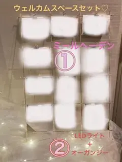 【ウェルカムスペース】ミールヘーデン・オーガンジー・LEDライト【まとめ売り】