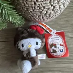 モンチッチ×ハローキティ 顔でかSSキーチェーン　ハローキティ