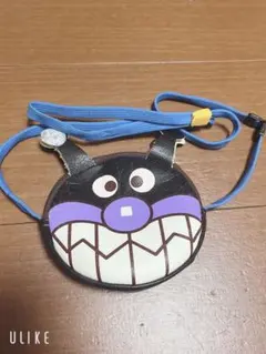 バイキンマン　アンパンマンキャラクター 円形ポーチ