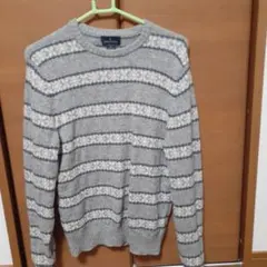 Brooks Brothers クルーネックニット グレー S