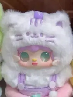 Yooki 猫耳フードぬいぐるみ