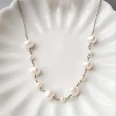 おやこパールネックレス【サージカルステンレス】