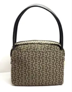 CELINE セリーヌ Cマカダム ファー ブルー ショルダーバッグ y2k CELINE セリーヌ Cマカダム ファー ブルー ショルダーバッグ y2k