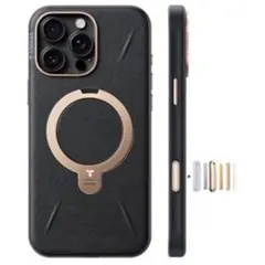 TORRAS iPhone 16 Pro 用 ケース（こくよう・ブラック）