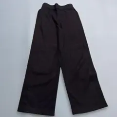 USE UNIQLO ブラッシュドワイドパンツ Ｓブラック(美品)
