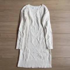 GAP KIDS アイボリー ニットワンピース L 140
