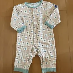 baby ampersand 花柄ロンパース80