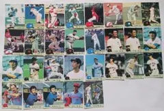 新品同様カルビー野球チップスカード29枚セット1984年。昭和レトロビンテージ