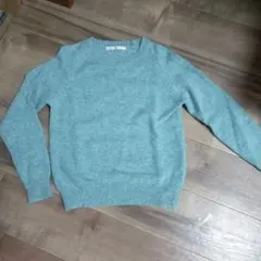 CHILD WOMAN エメラルドグリーンニットセーター 長袖