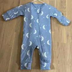 三日月柄ロンパース