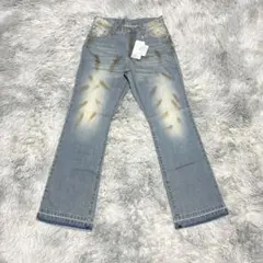 【新品未使用】Lui's ペイント加工 フレアデニム〈定価19,800円〉