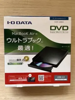 I-O DATA Mac対応 DVDドライブ DVRP-U8NKAのサムネイル