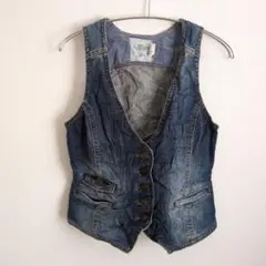 LOGG Ｈ&M デニムベスト 【EUR 36 / US 6】デニム おしゃれ
