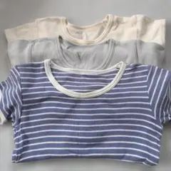 3枚セット 90cm半袖ロンパース