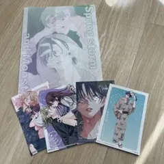 春の嵐とモンスター　野良猫と狼　ポストカード　クリアファイル