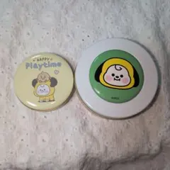 BT21 CHIMMY 丸型缶ケース 2個セット