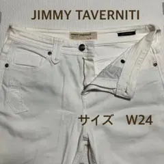 JIMMY TAVERNITI ジミータヴァニティスキニーデニム W24ホワイト