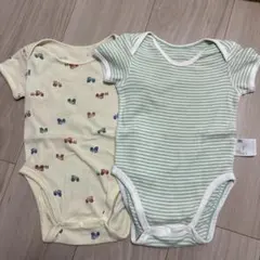 ユニクロ UNIQLO ベビー ロンパース 肌着 70cm 2着