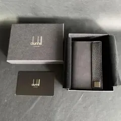 新品ダンヒル　キーリング付き6連キーケース　レザー　黒　dunhill