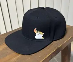 黒い猫イラスト mofusand キャップ トラッカー　火吹き猫　新品　美品
