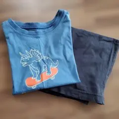 【GU】ラウンジセット　半袖&ショートパンツ　トリケラトプス 130サイズ