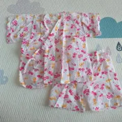 花柄 甚平 上下セット 95