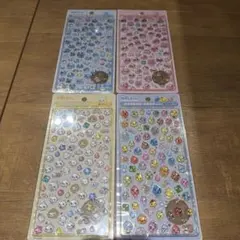 しずくちゃん ボンボンドロップシール ミニ 公式　未開封4種セット 各1枚ずつ