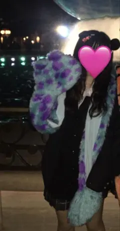 ディズニー モンスターズインク サリー ファンキャップ　マフラーキャップ